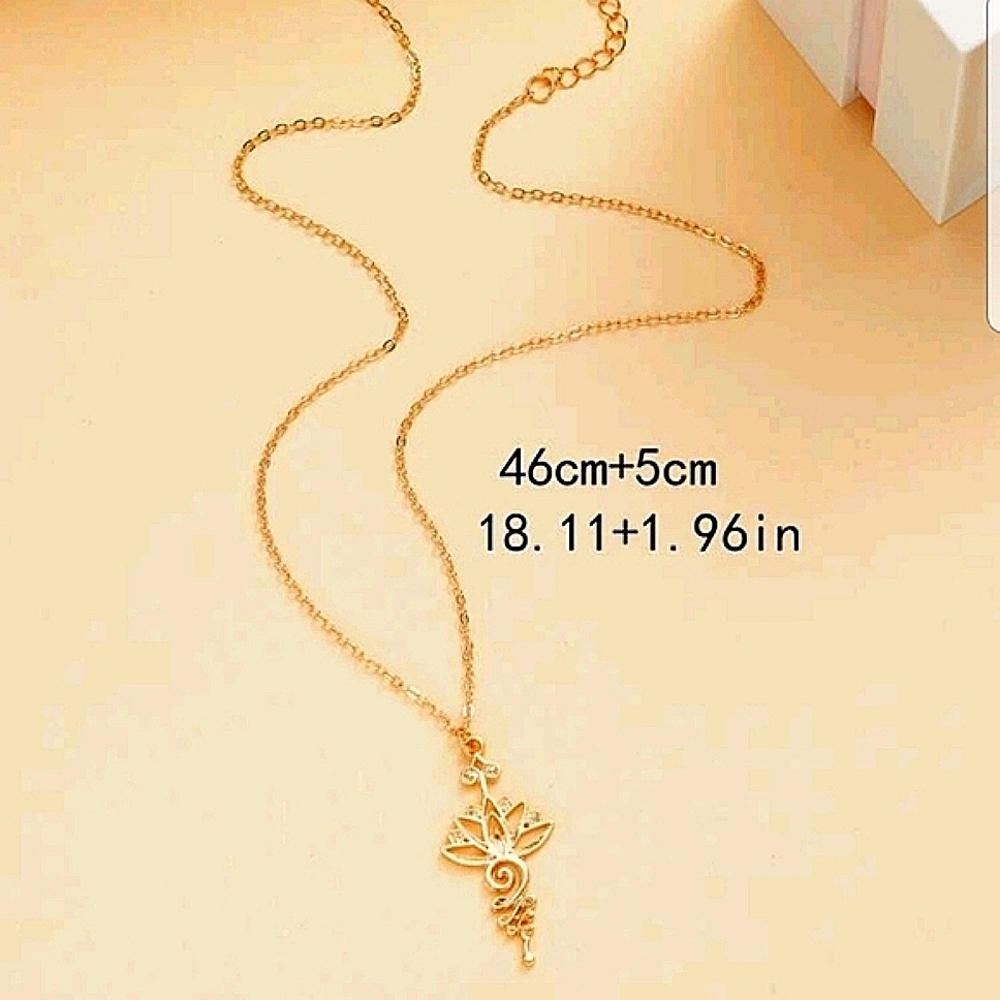 💖Floral Pendant Necklace - Picture 3 of 3